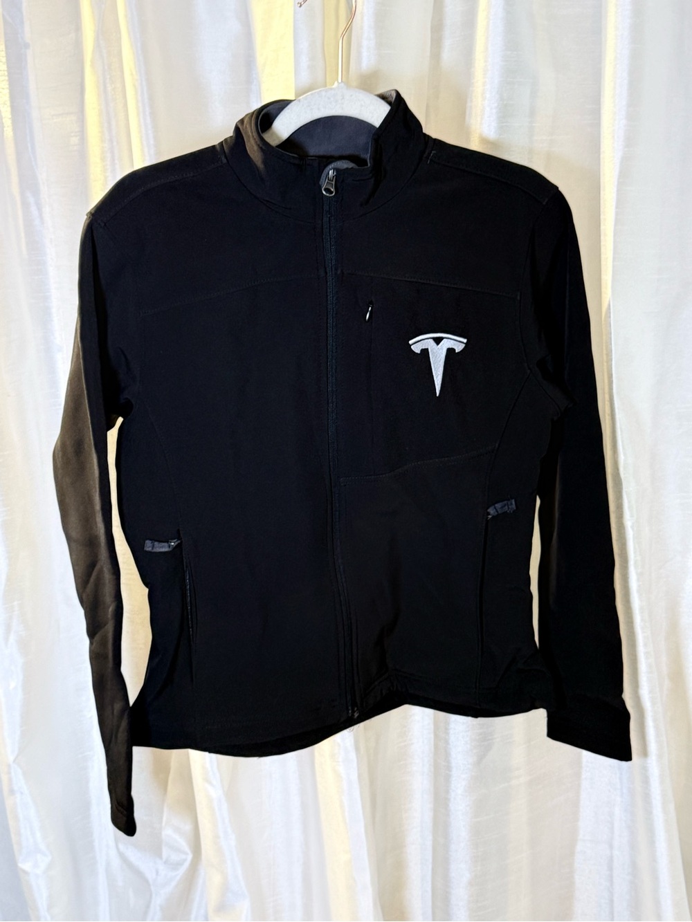 Tesla Black Zip-Up Jacket